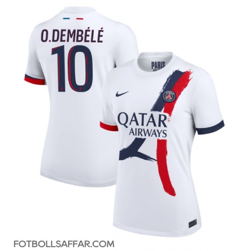 Paris Saint-Germain Ousmane Dembele #10 Bortatröja Dam 2024-25 Kortärmad